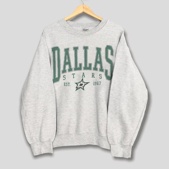 Vintage Dallas Stars Hockey Sweatshirt, Retro 90s NHL Dallas Stars Hockey Shirt - Picture 1 of 2